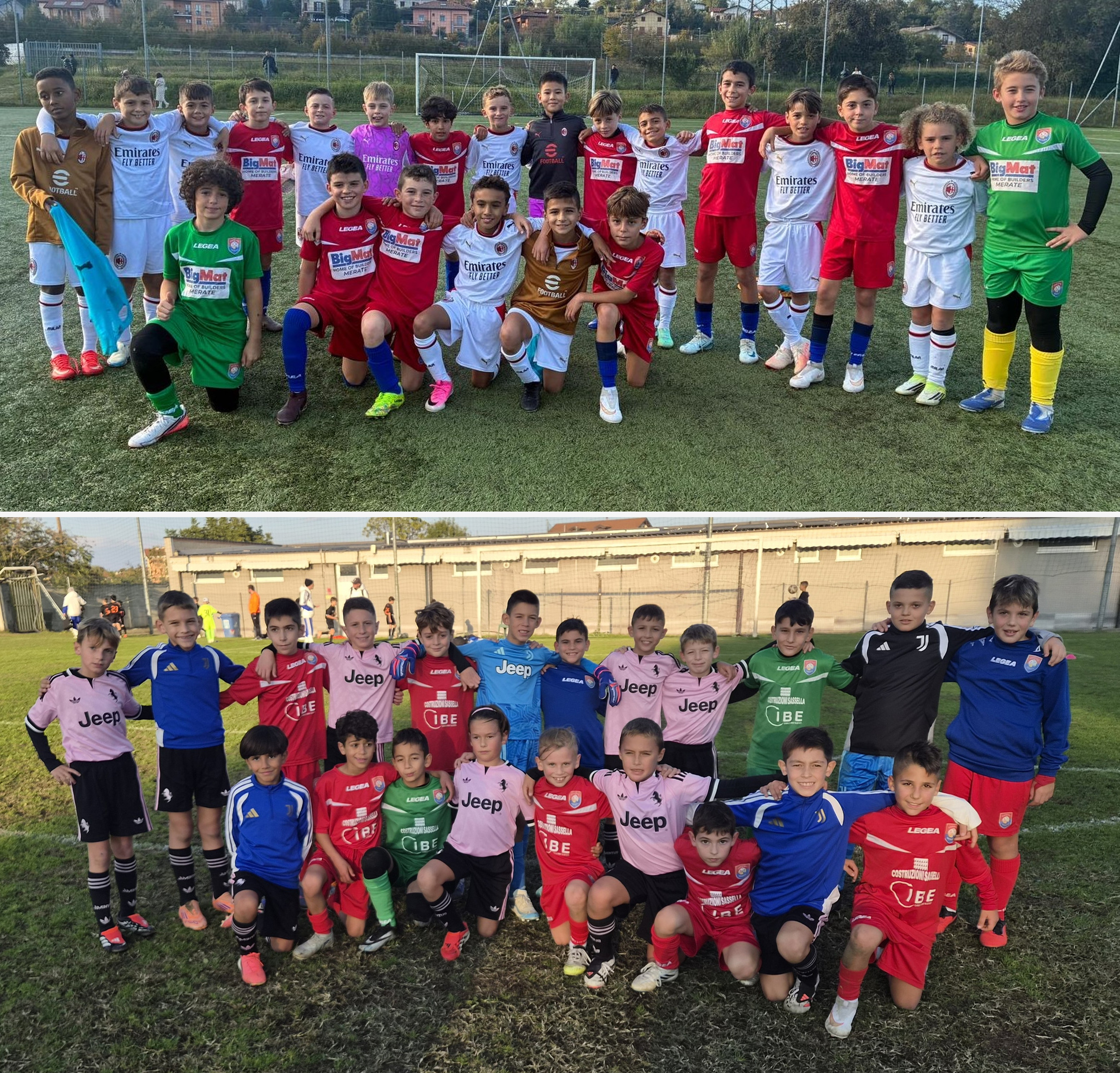 Giocare con i grandi per diventare grandi: le nostre Under 10 contro Milan e Juventus